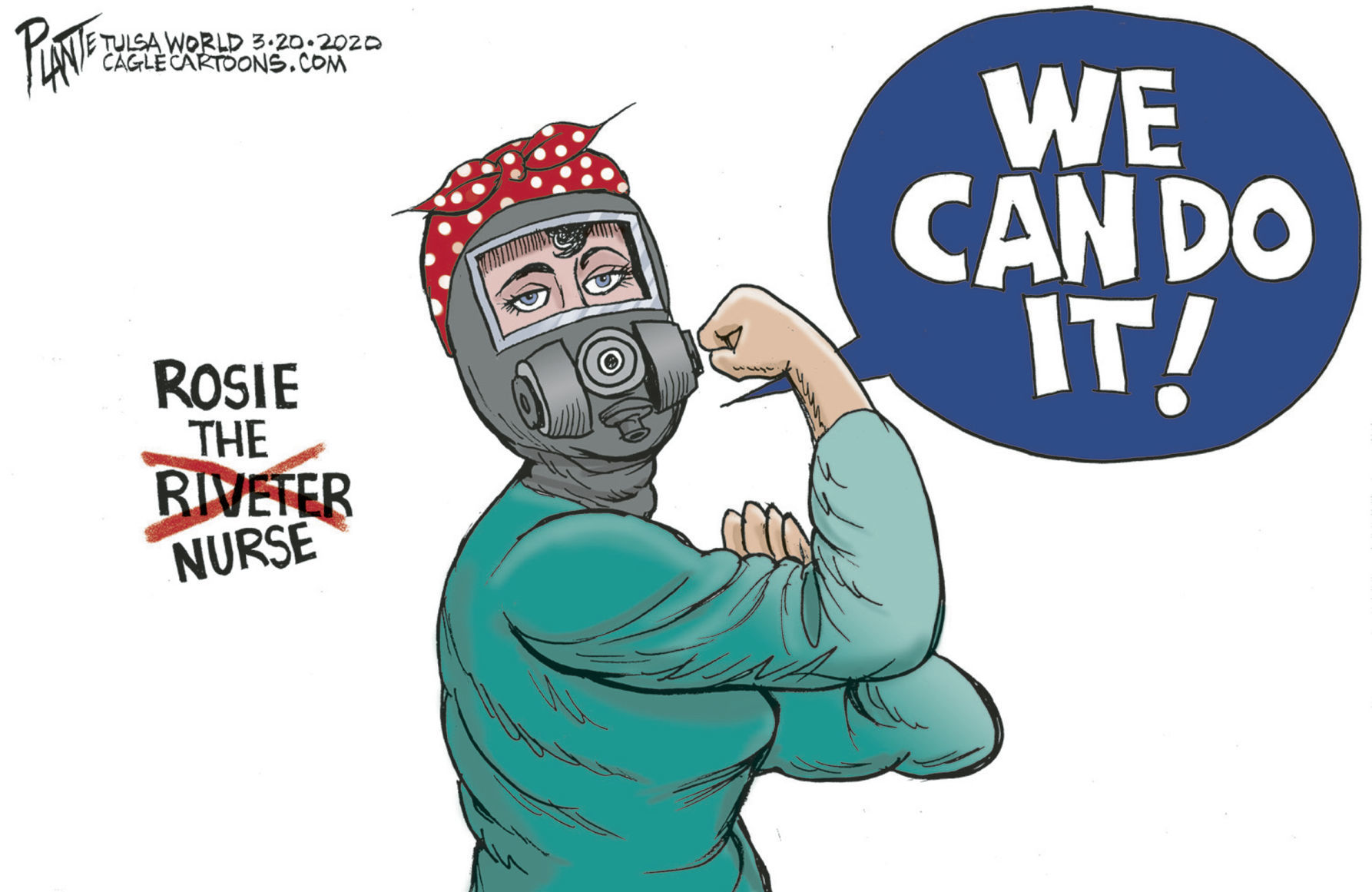 Bruce Plante Cartoon: Rosie the Nurse